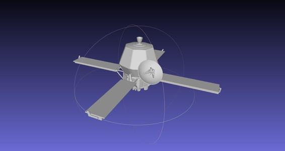 Mariner 9 Mars Probe Basic Printable Model
