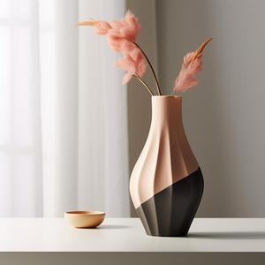 Ascoli Vase – Two-Tone Sculptural Vase for Modern Interiors