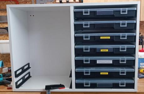 Halteschiene 250mm lang für Allit  EuroPlus Flex 37 Sortimentskästen