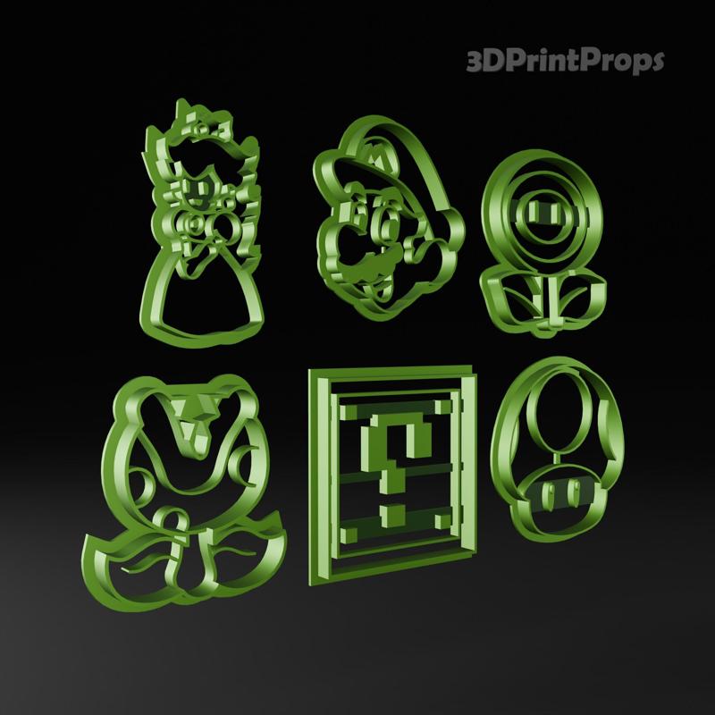 Super Mario Cookie Cutters