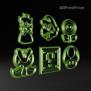 Super Mario Cookie Cutters