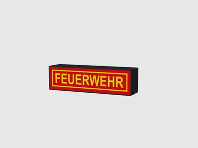 Fire Department Lettering Logo Lightbox