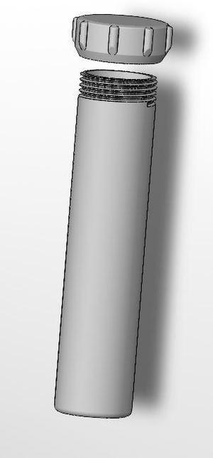 Schraubbare Dose (Ø36x102 innen + Ø36x182 innen)