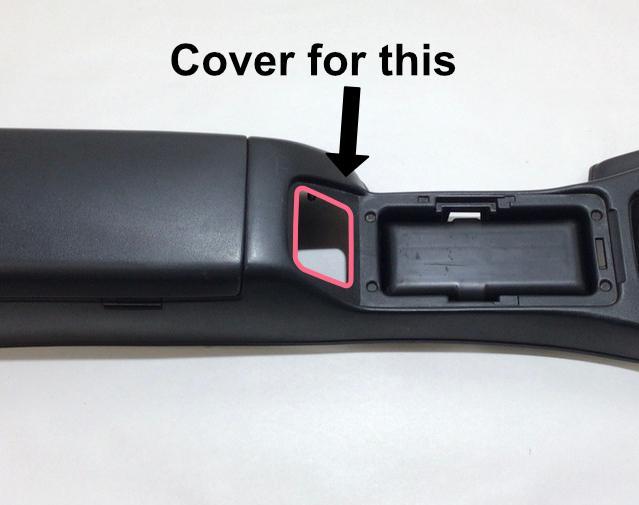 Miata NA center console cover plate