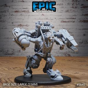 Artificer Gnoll Attack / Hyena Hybrid Construction / Mechanic Yeenoghu Robot / Steampunk Flind Warrior / Mechanus Clockwork Encounter