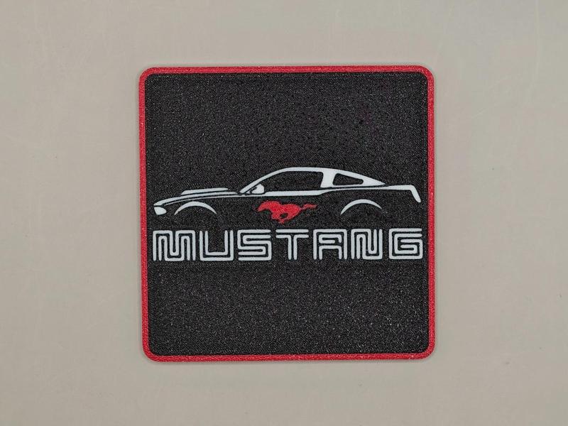 Ford Mustang Silhouette Coasters