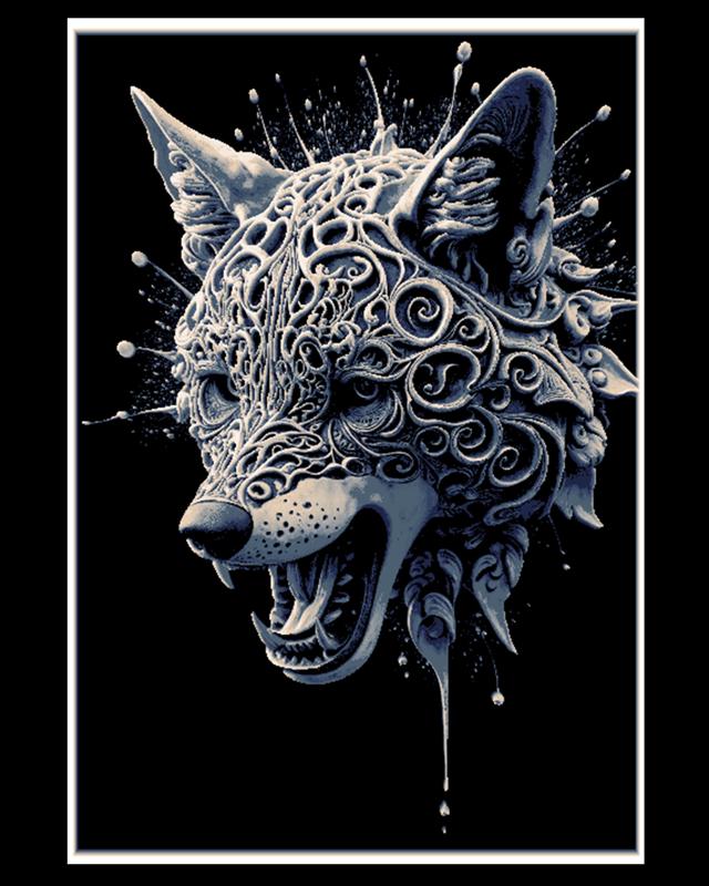 From nothing to art - creation of a wolf - Wall art