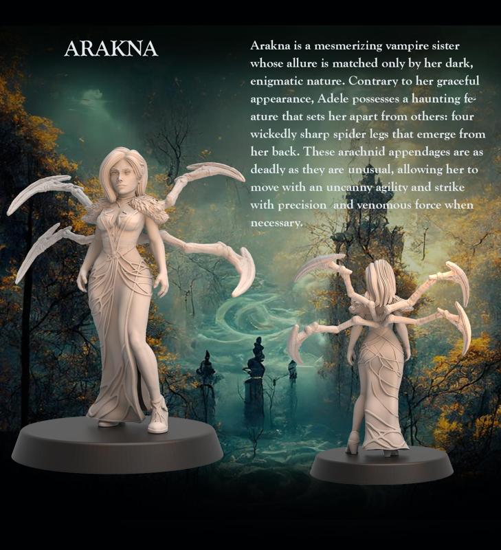 Arakna - Tabletop Heroes V1 - 32mm - Heroic scale