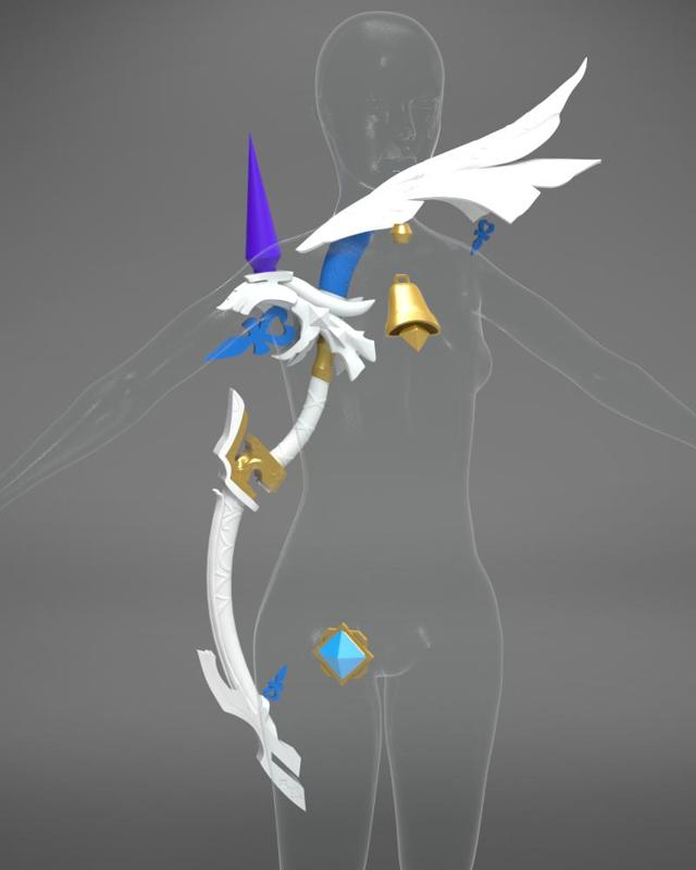 Ganyu's Amos' Bow and Accessories - Genshin Impact