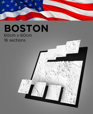 BOSTON, Skyline 3D map