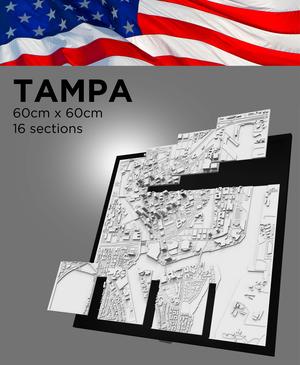 TAMPA, Skyline 3d map