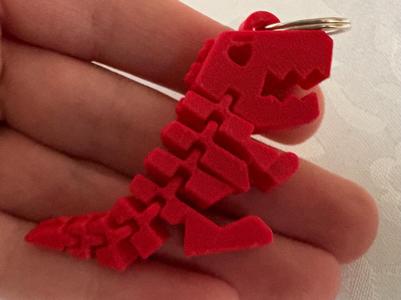 HeartSpike Rex - Flexi Keychain edition