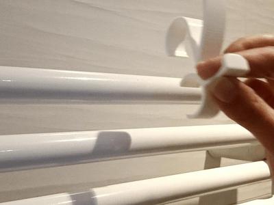 Snap-On Towel Hook for 22mm Radiator Rails