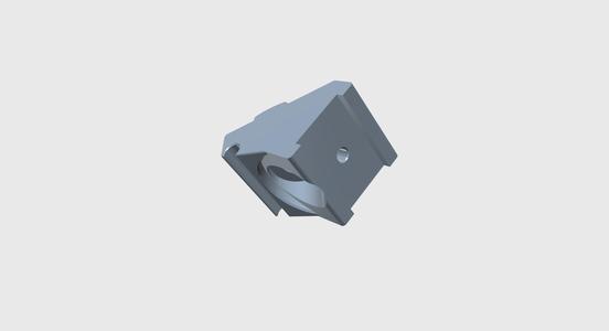 Daylight LED holder with cable clip 30x30 extrusion