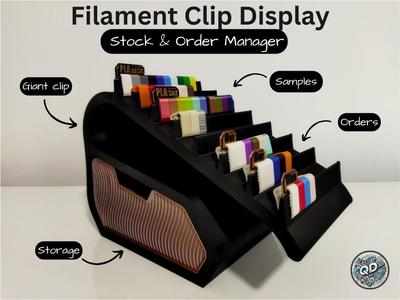 Filament Clip Display – Stock & Order Manager