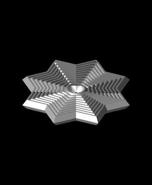 Octagon Star Concentric Fidget toy - Torture Test