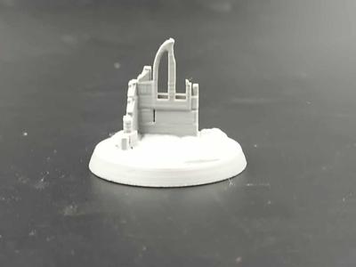 DnD Miniature Model Bases 32mm RPG -castle ruins 2