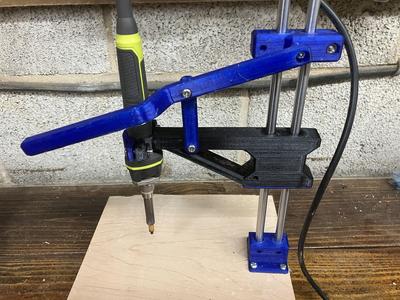 Wood Base Plate Mount for Soldering Iron Press for Threaded Inserts