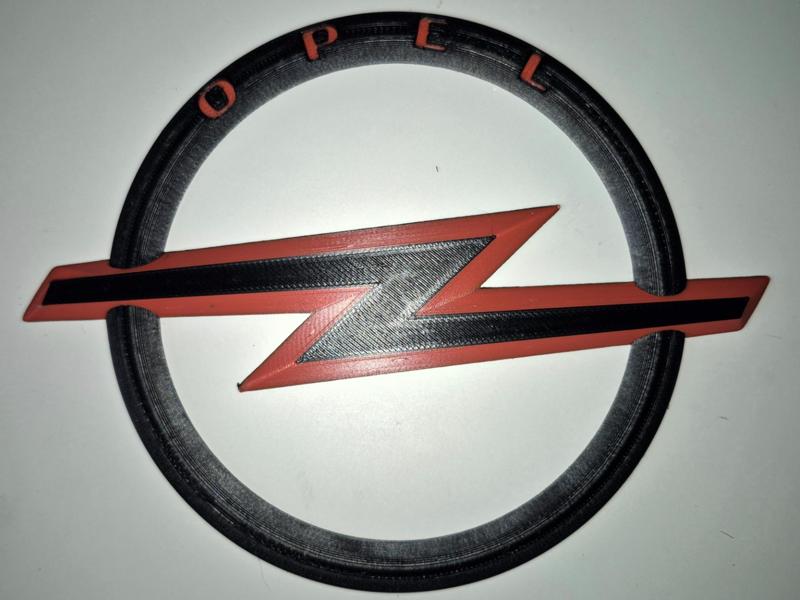 Two-tone Opel emblem