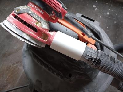Craftsman Sander to Ridged Shop Vac Adapter