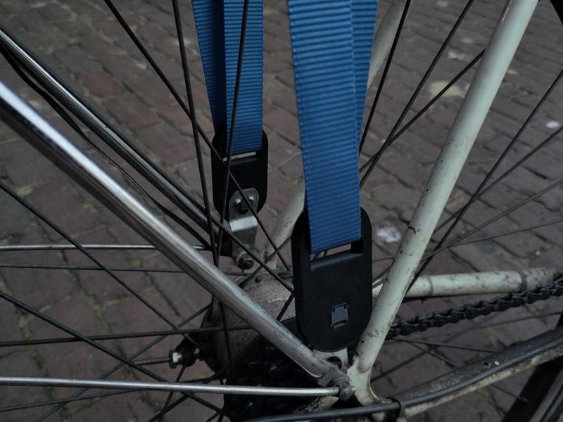 Bike lashing strap mounts