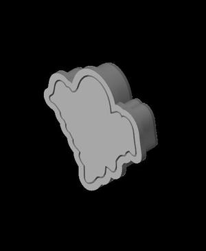 Ghost cookie cutter and stamp