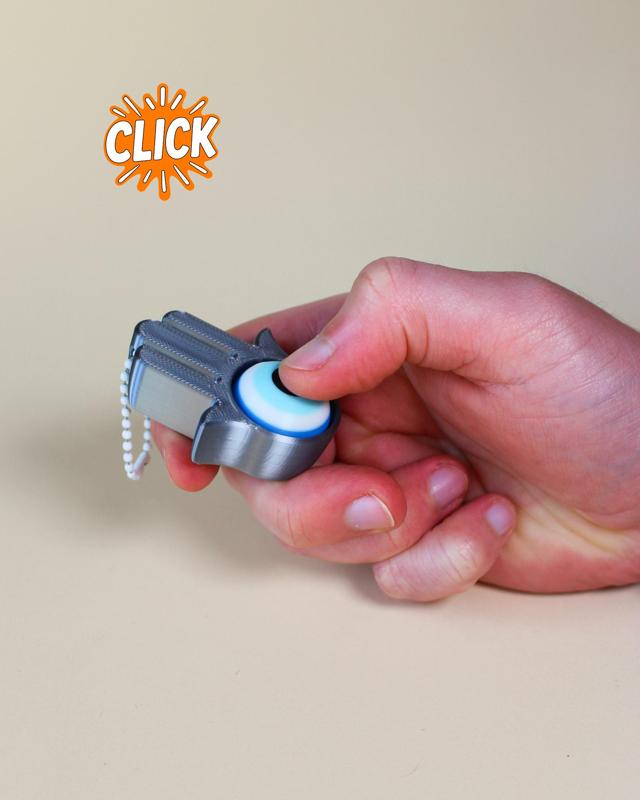 TLOU Ellie's Bracelet Fidget Clicker - Keychain - Hamsa Eye