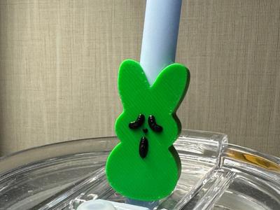 Ghost Face Peep Straw Topper 