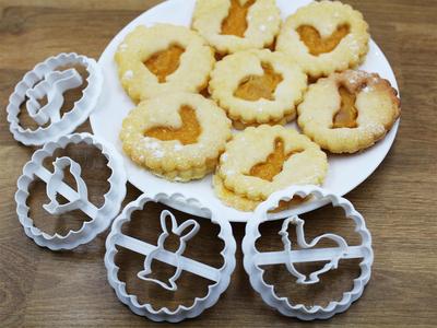 Easter Cookie cutter set of 4 Piece Linzer Linser
