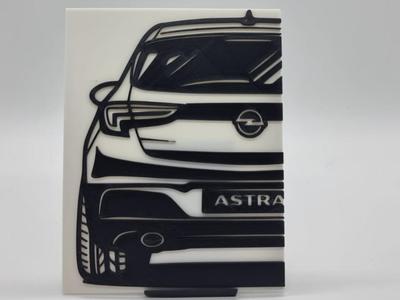 2D Wall Art Opel Astra K