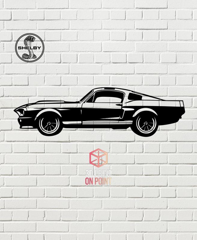 SHELBY MUSTANG VINTAGE - 2D WALL ART #3