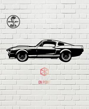 SHELBY MUSTANG VINTAGE - 2D WALL ART #3