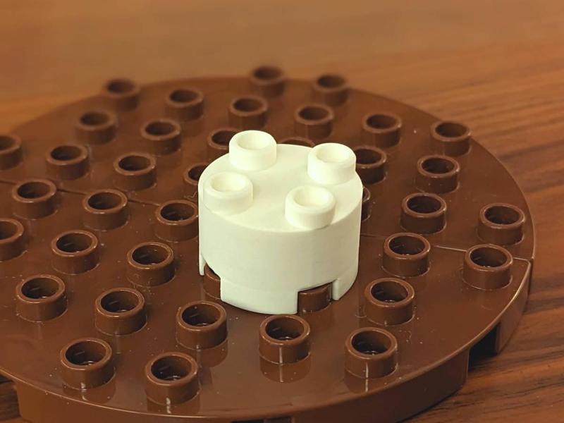 Duplo-compatible Round Piece 2x2