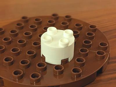 Duplo-compatible Round Piece 2x2