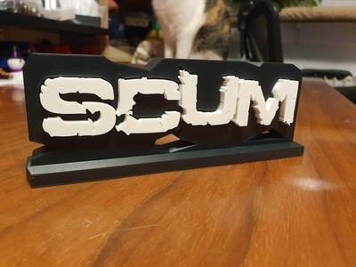 SCUM Logo Stand