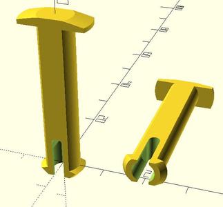 Super Simple Parametric Fastener Pin Generator Module