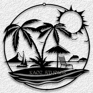tropical island wall decor paradise wall art