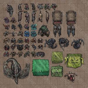 Blood Moon Virtual Tabletop Token Set / VTT Tokens Collection