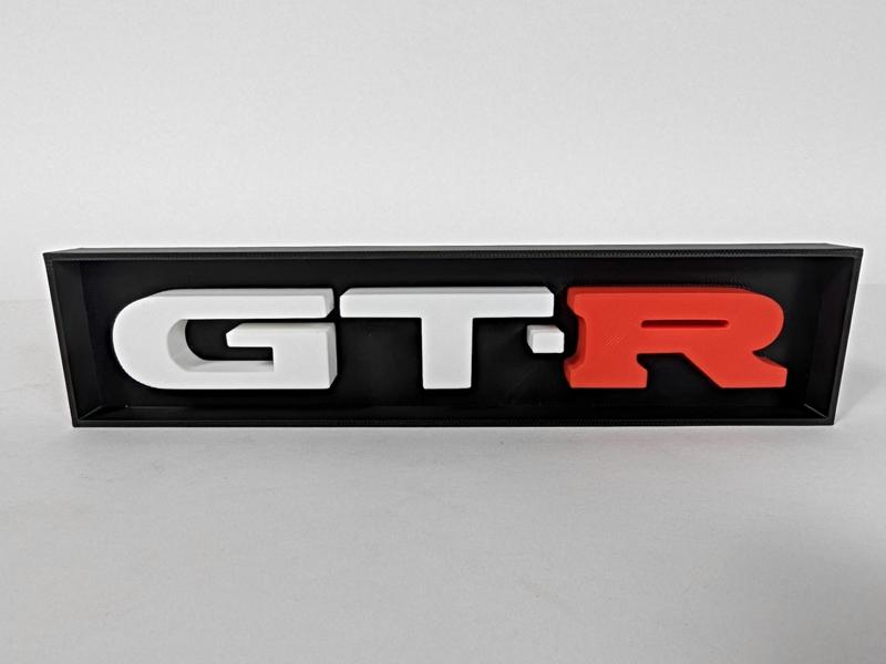 GT-R Shadow Box Desk Sign 