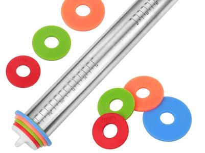 Rolling pin oversized spacers 1/2" to 1"