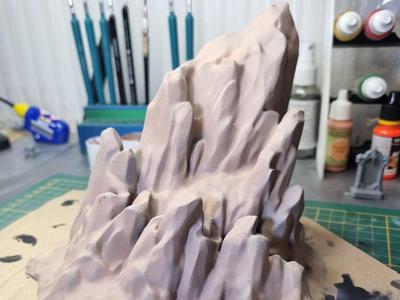 Sharp Cliff Rock sci-fi Terrain Wargaming Scenery