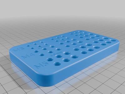 Heat Set Insert Fit Test/Practice Block