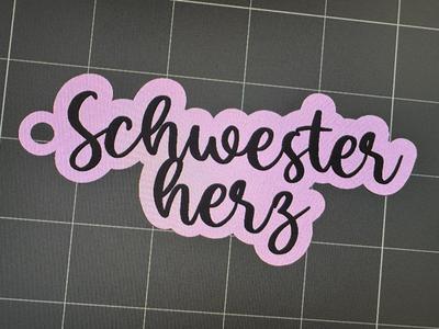 Sister Heart Keychain 