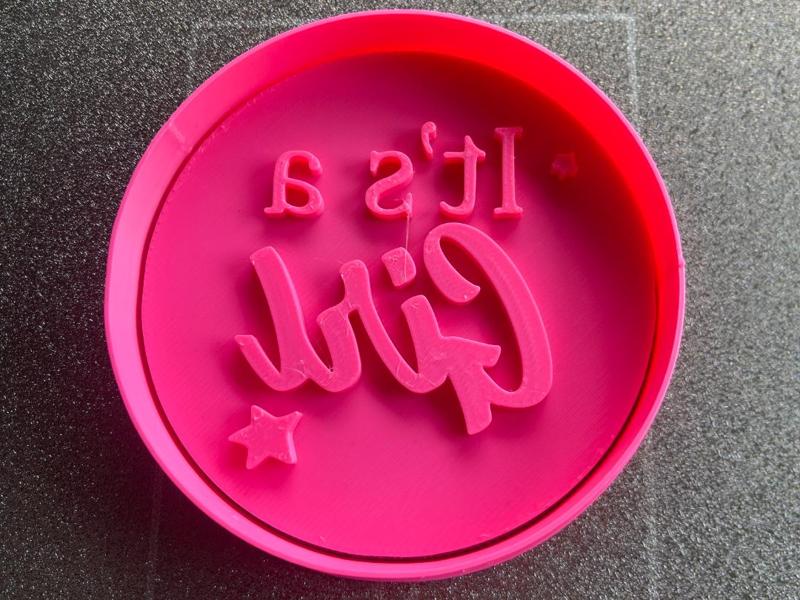 Its A Girl Cutter And Stamp