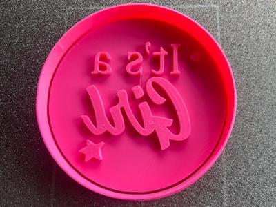 Its A Girl Cutter And Stamp