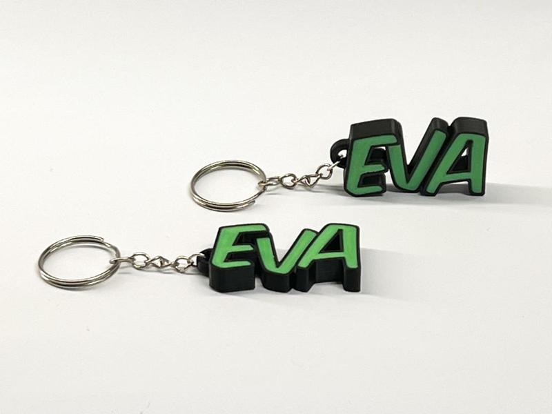 Beautiful keychain with the name Eva
