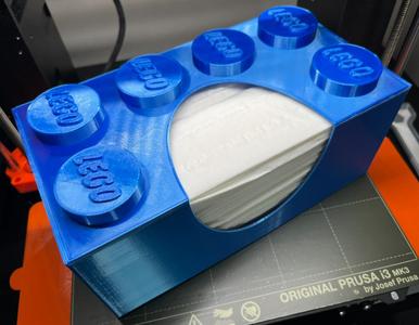 Lego Brick Puffs Tissue Box