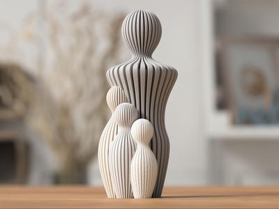 Father's Day Statue (1 - 4 children)