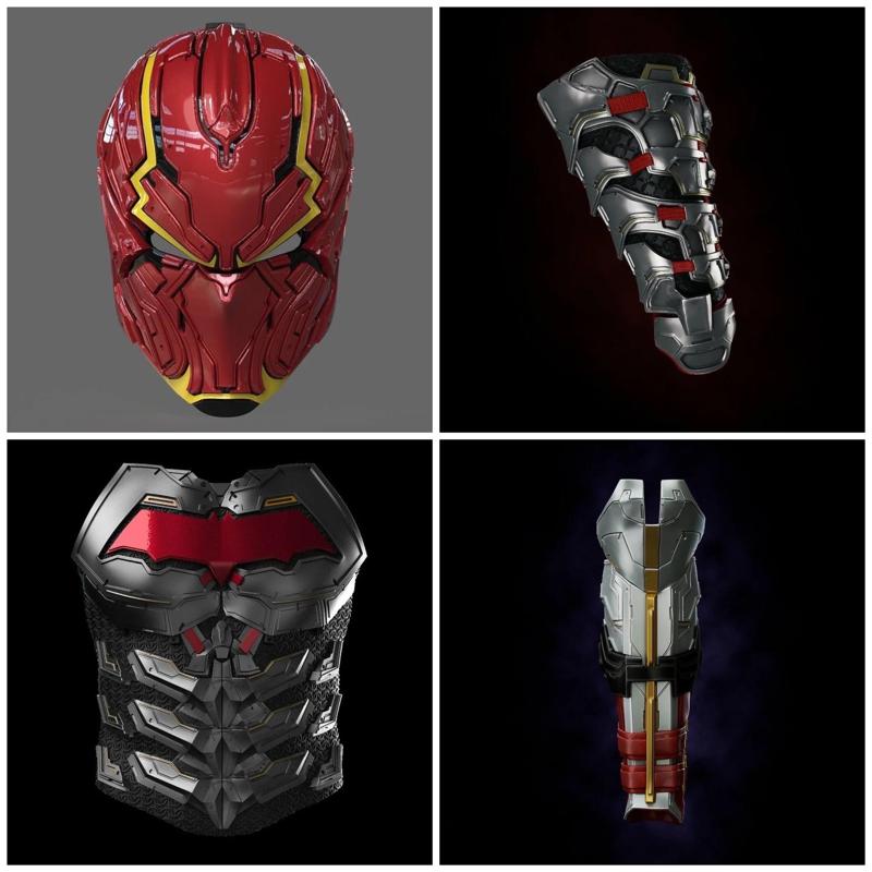 Samurai Red Hood Armor 3D Printer File STL