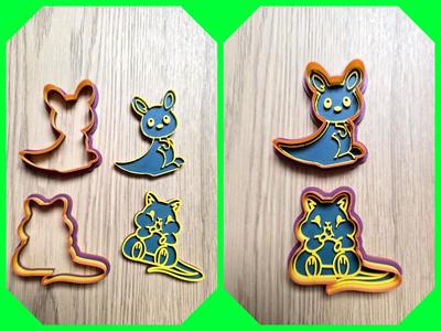 Kangaroo Hamster Cookie Cutter Playdoh Stamp Form